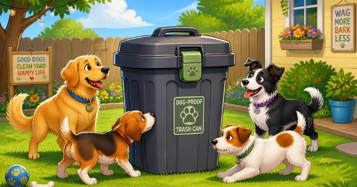 Best Dog Proof Trash Can Options at a Glance