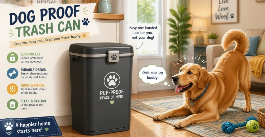 Dog-Proof Trash Can Guide: How to Choose a Secure Bin Your Dog Can’t Beat
