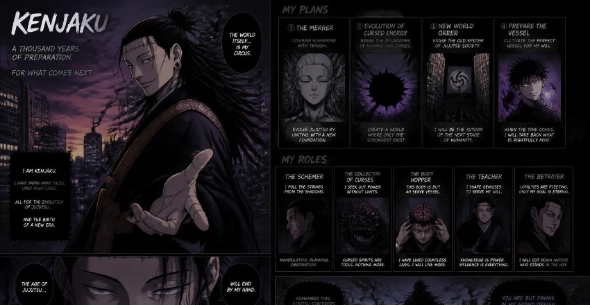 Kenjaku Explained: Identity, Powers, Plan, and Role in Jujutsu Kaisen